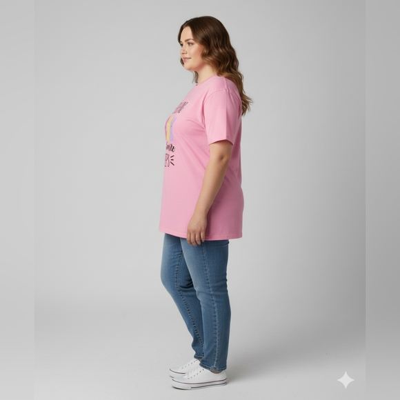 Port & Company Pink "Teaching My Favorite Peeps" Graphic SS T-Shirt Size 3XL - Picture 4 of 7